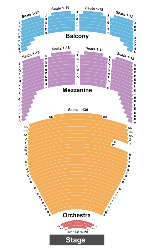 Chapman Music Hall MJ Seating Chart